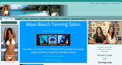 Desktop Screenshot of mauibeachtanningsalon.com