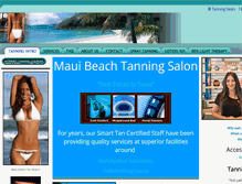 Tablet Screenshot of mauibeachtanningsalon.com